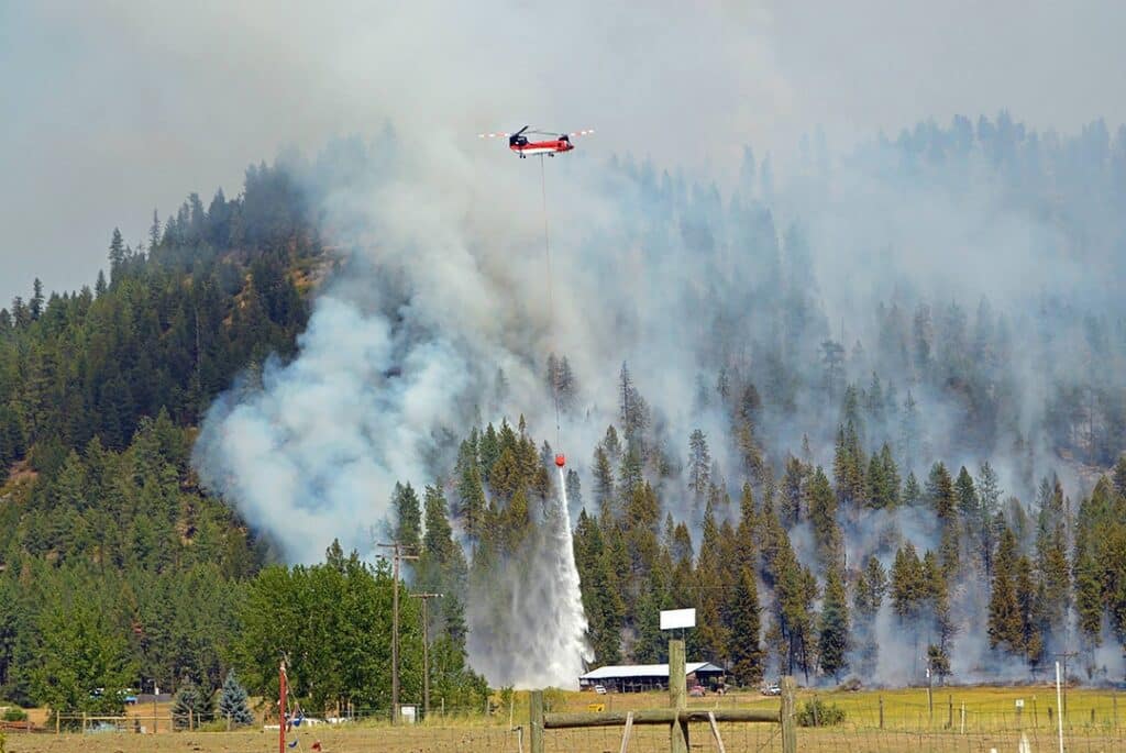 smoke, water, fire fighting