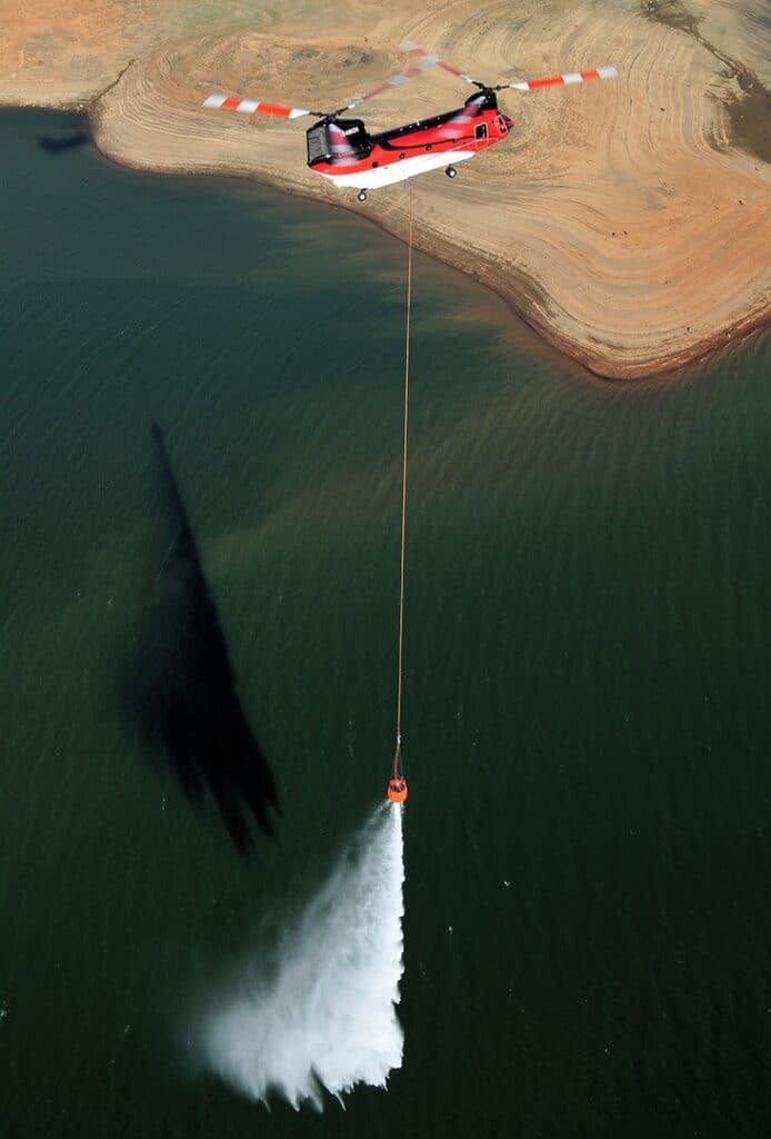firefighting helicopter water