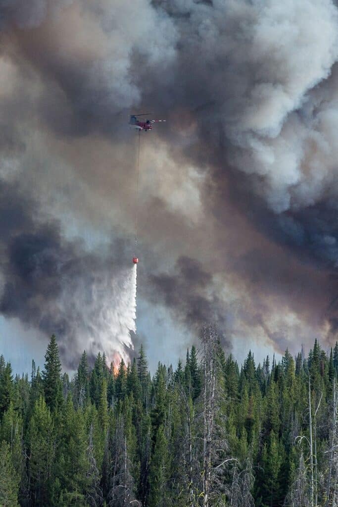 fire fighting, water, smoke